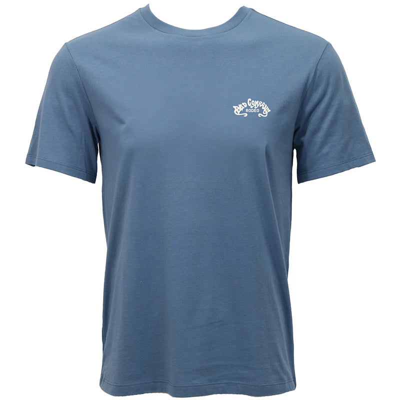 Bad Company T-shirt Denim w/White & Red Logo HT1832DE Shirt Hooey