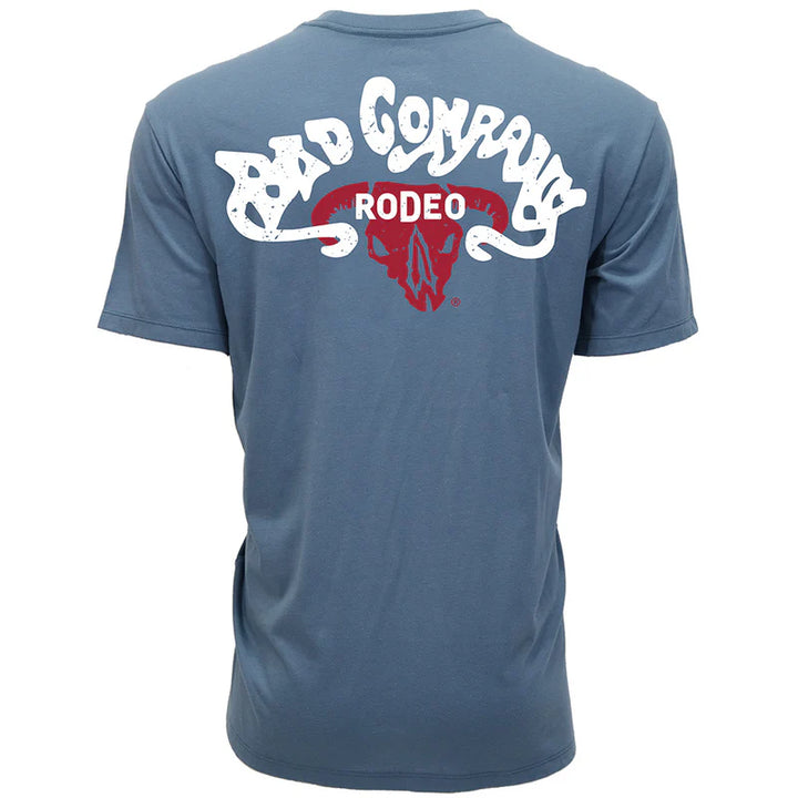 Bad Company T-shirt Denim w/White & Red Logo HT1832DE Shirt hooey Men's Hooey