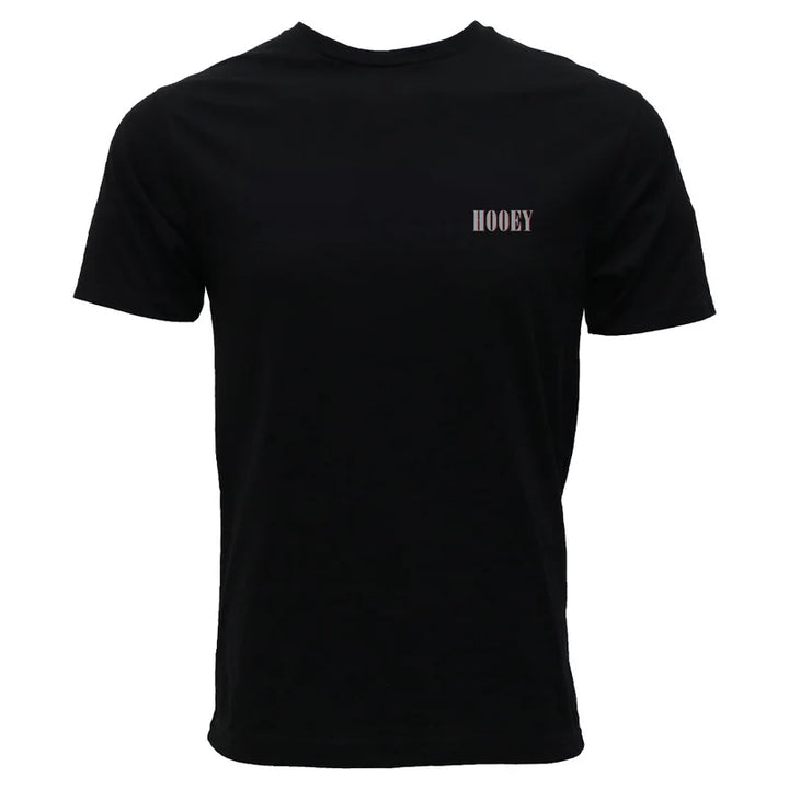 Hooey "Wild Ride" T-shirt Black w/Tan & Grey Hooey Logo HT1911BK T Shirt hooey Hooey