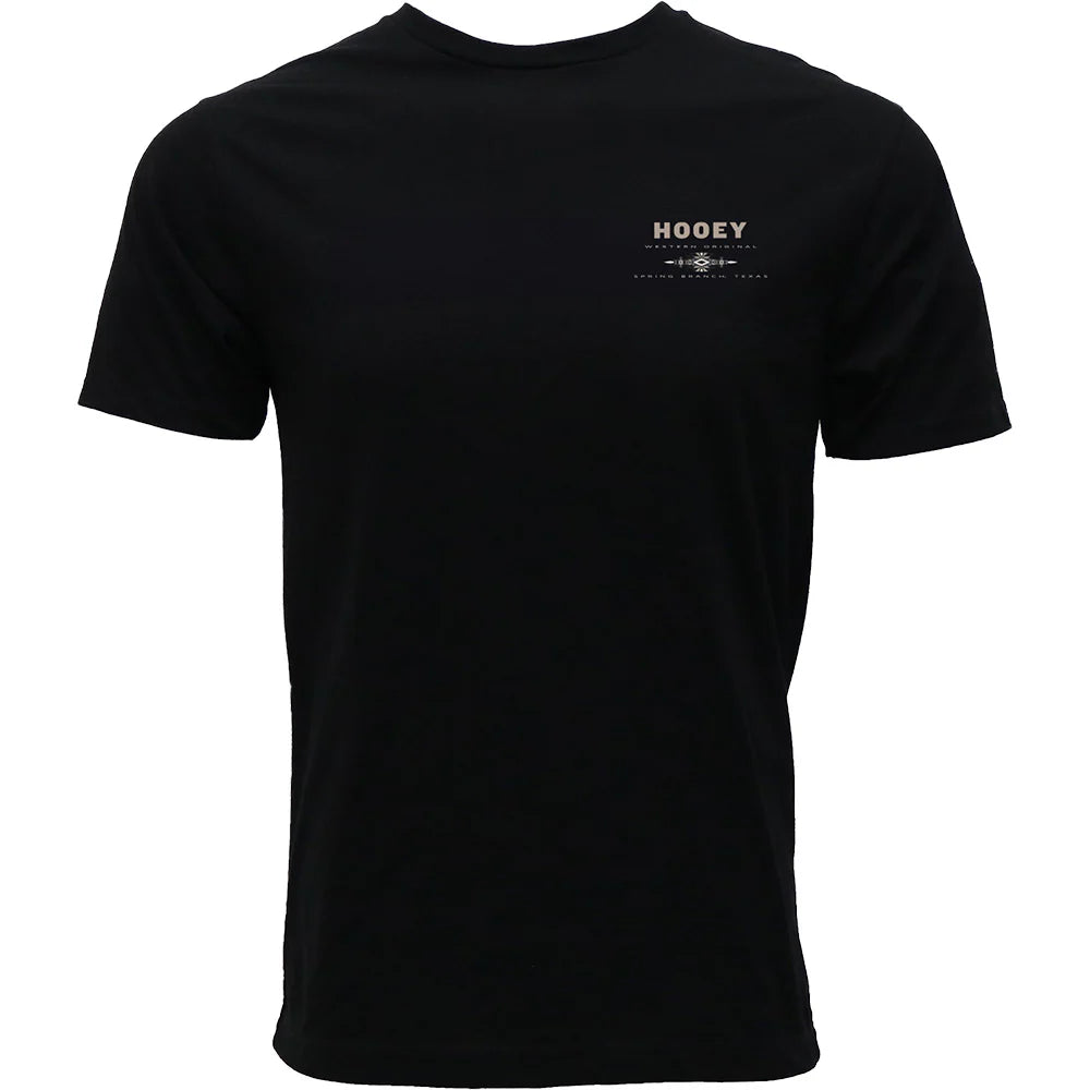 Hooey Peyote Men's Black Crew Neck T-Shirt - HT2601BK T-Shirt Hooey
