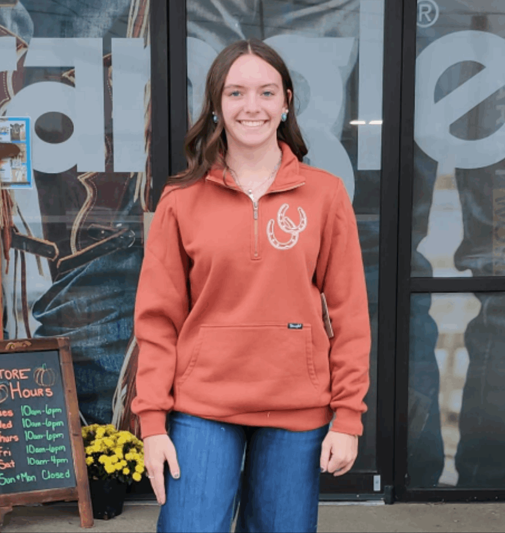 Wrangler Retro® Americana Sweatshirt Zip - Rust 112371636 Pullover Wrangler