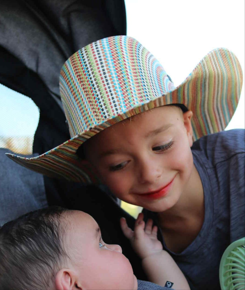 Ariat® Youth Multi Color Straw Cowboy Hat Hat ariat M & F