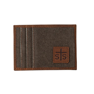 STS FOREMAN CANVAS MONEY CLIP CARD WALLET