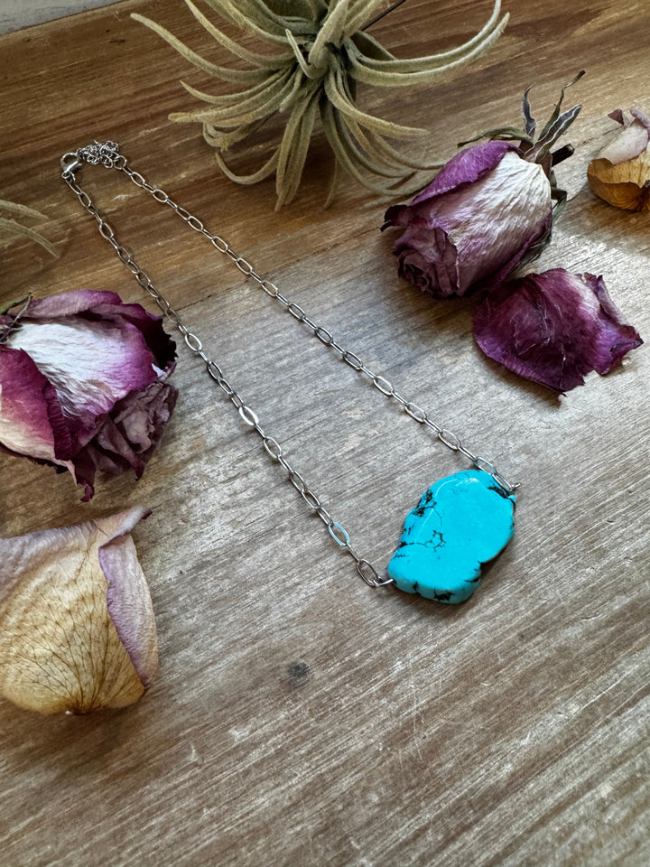 choker turquoise magnesite necklace Choker Shopify Collective The Bijoux FAB Jewelry The Bijoux FAB Jewelry