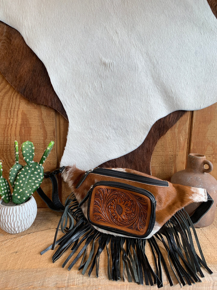 Fringe Belt Bag Women's Double C