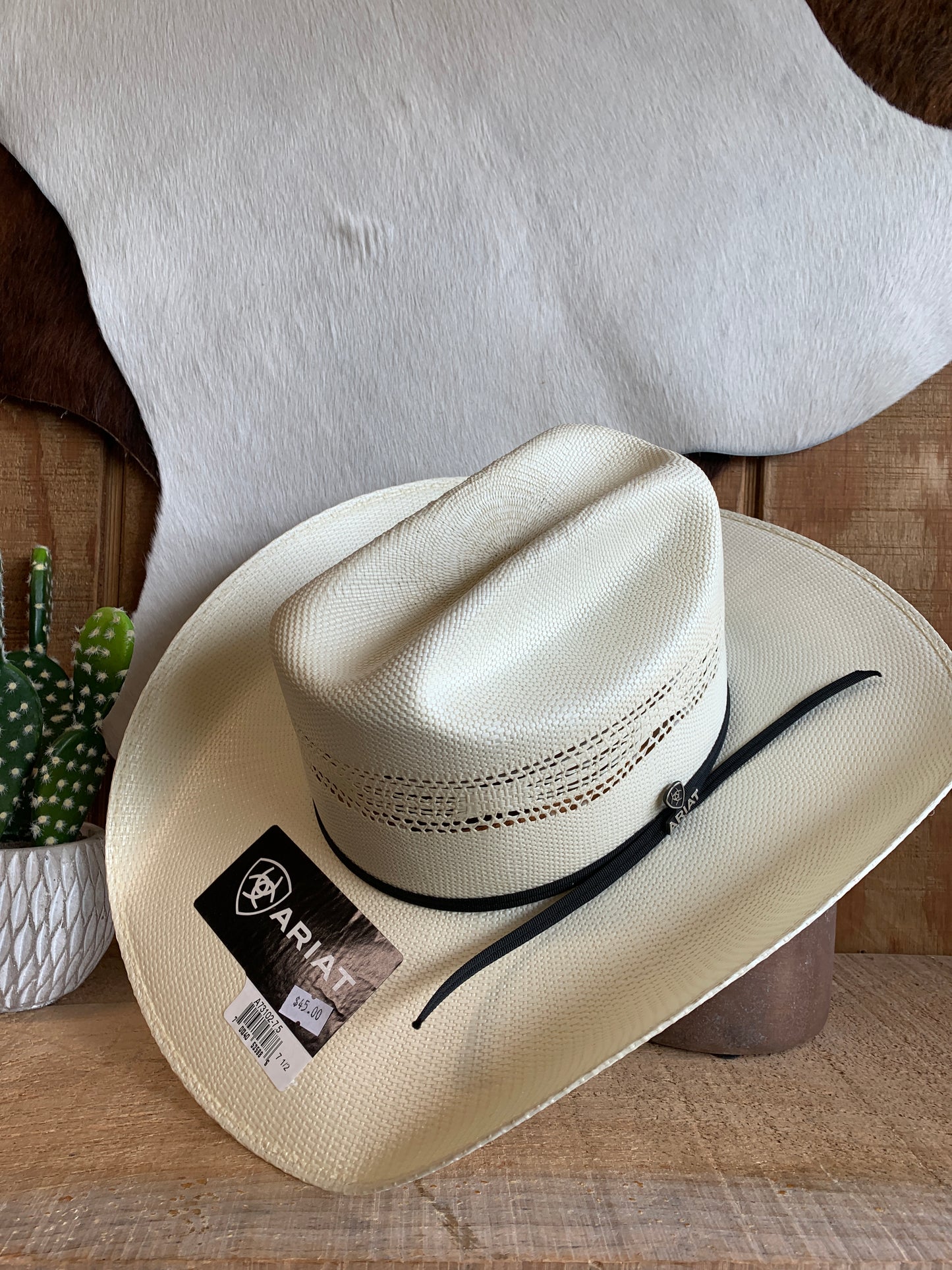 Resistol 7X Ringer Straw Cowboy Hat