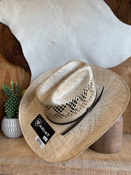 ARIAT NATURAL MEN'S TWISTED WEAVE STRAW HAT ariatmens Ariat