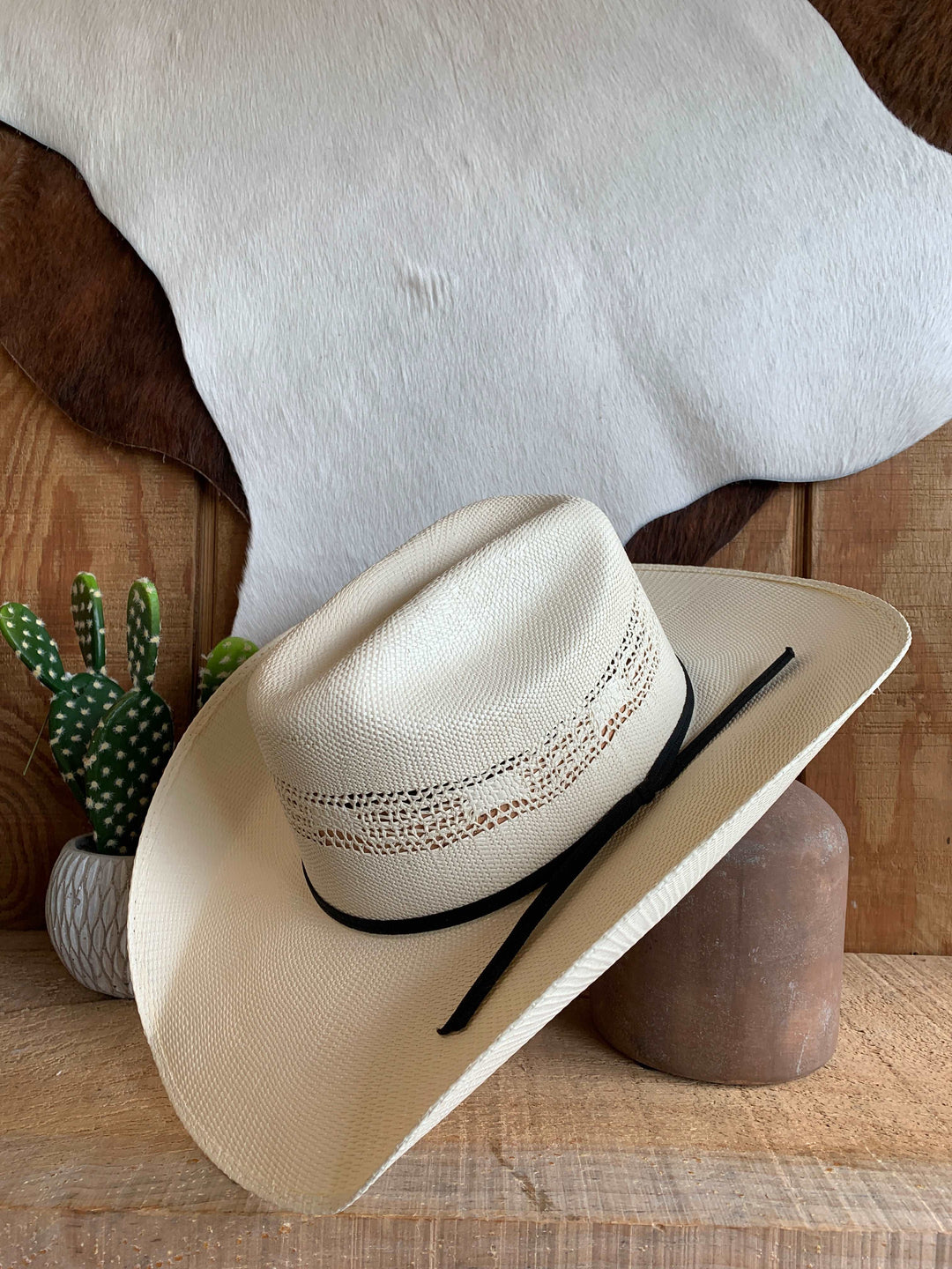 Ariat Bangora Hat Ivory Black Hat Band ariat M & F