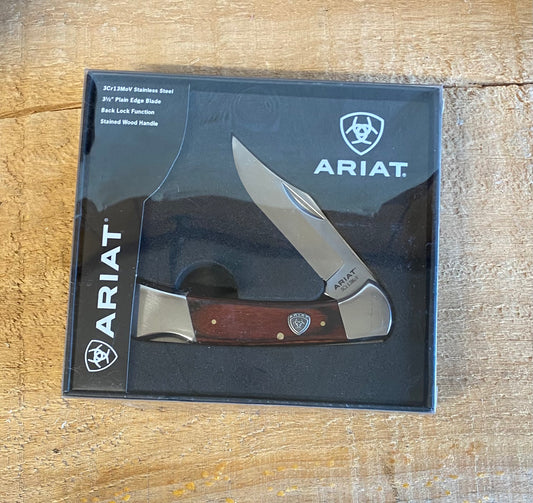 Ariat 3/8 Smooth Blade Brown - Acc Knives Knife Ariat