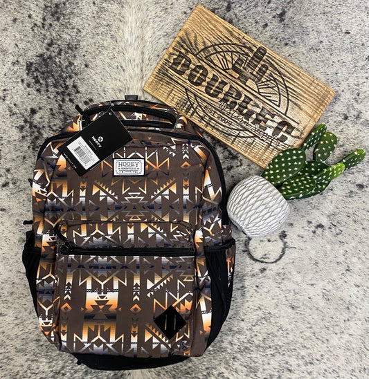 Hooey Recess Brown &amp; Orange Aztec Backpack Backpack Hooey