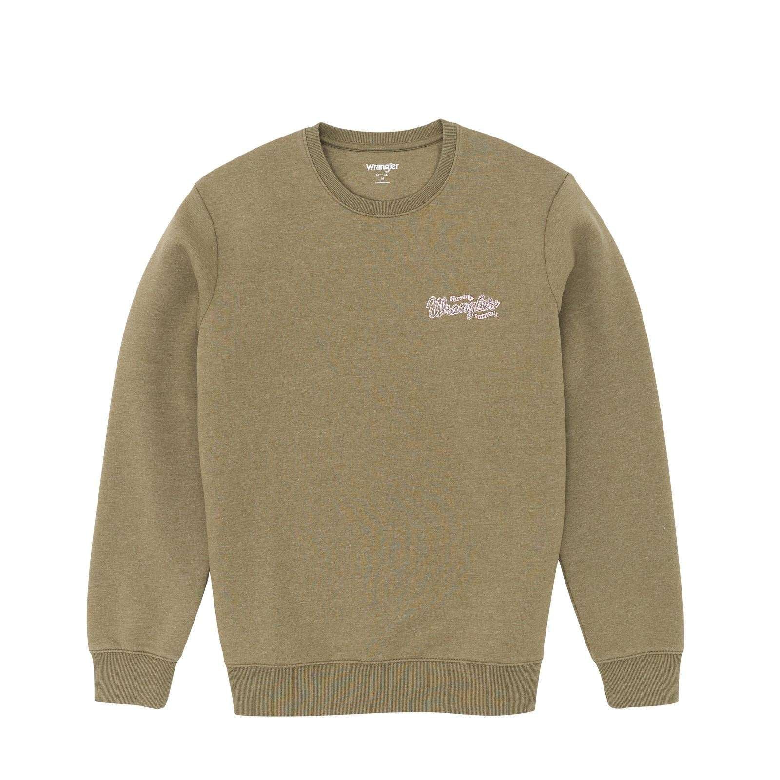Wrangler® Graphic Pullover - Regular Fit - Burnt Olive 112365699 Sweatshirt Wrangler
