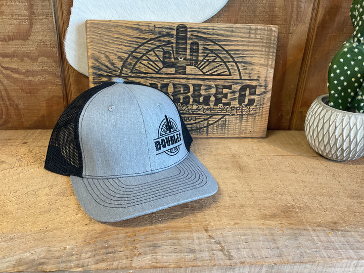 Half Print Double C Logo Cap Cap Gray Double C Western Supply