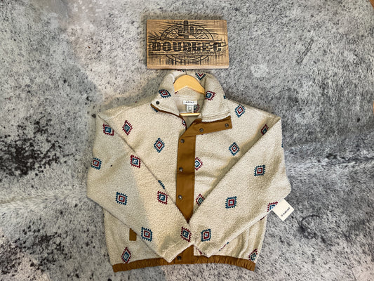 Women's Sherpa Blocked Jacket Southwest Embroidered Motif - 10062815 Coats & Jackets ariatwomens Ariat