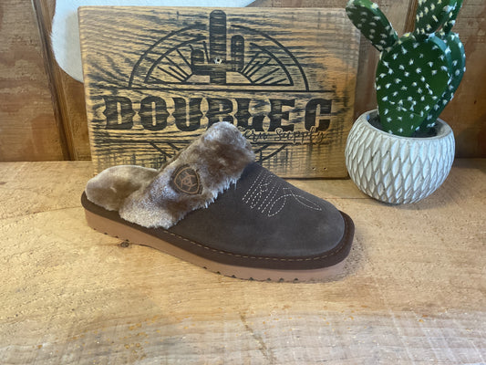 Ariat Womens Jackie Square Toe Slipper Chocolate AR2829-220 Slippers Ariat