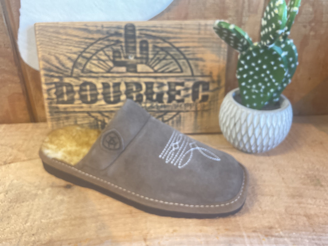 Ariat men's Silversmith Square Toe Slippers Stone AR2842 Slippers ariat ariatfootwear Men's Ariat