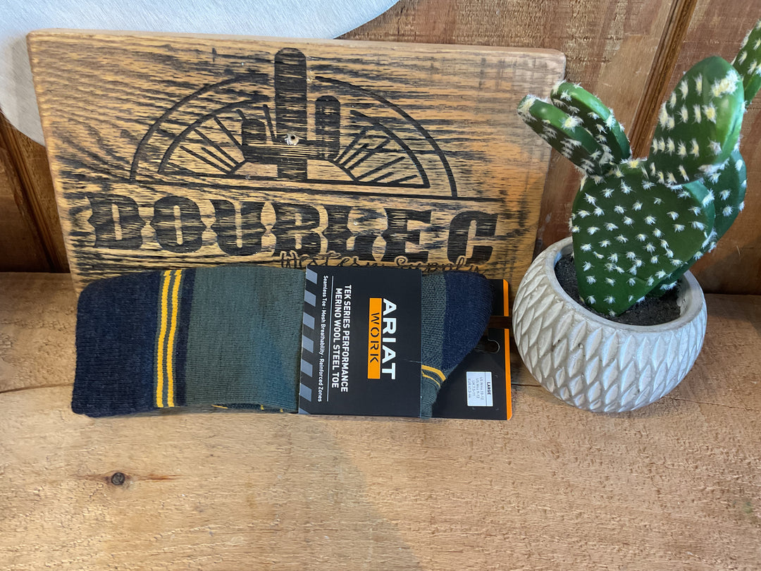 Ariat Tek Steel Toe Performance Merino AR4611-310 Socks Ariat