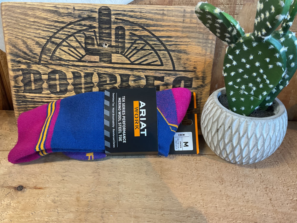 Ariat Tek Steel Toe Performance Merino AR4611-310 Socks Ariat