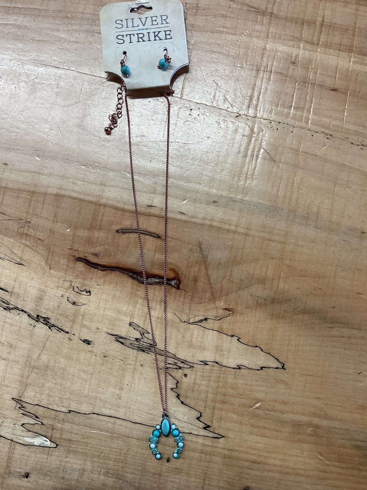 Turquoise Squash Blossom Jewelry Set DNE0736PCTQ Jewelry Set M & F