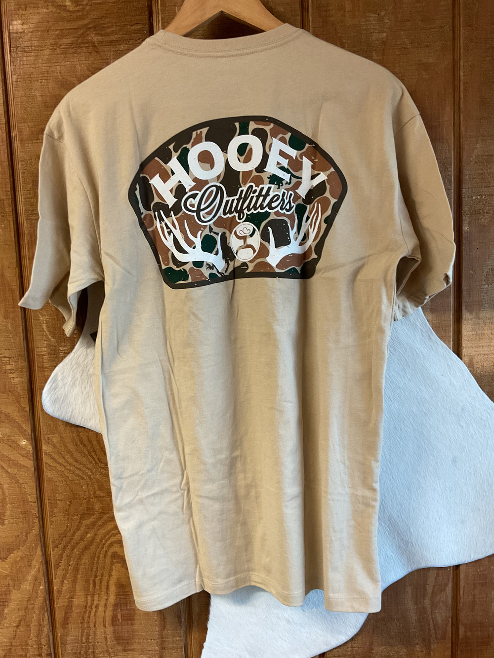 Hooey Outfitters Men's Tan Crew Neck T-Shirt - HT2615TN T-Shirt Hooey