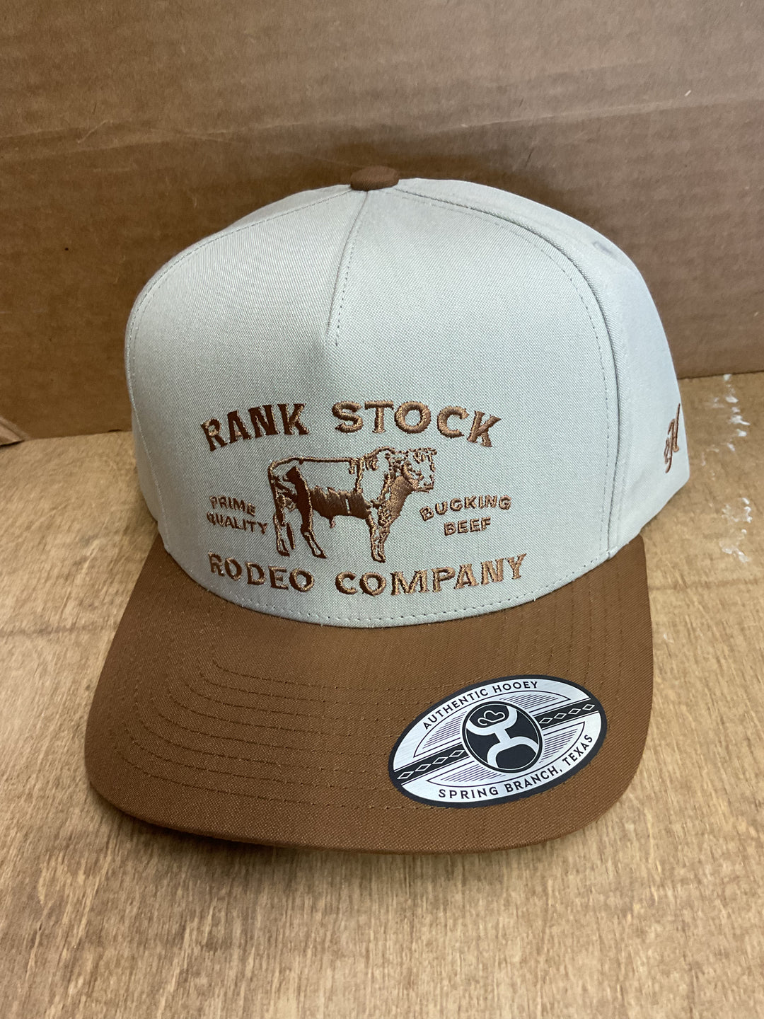 Hooey Rank Stock Tan/Brown with Brown Stitching 2662T-TN Cap Hooey