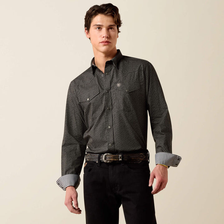Men's Wrinkle Free Braven Fitted Snap Shirt 10079489