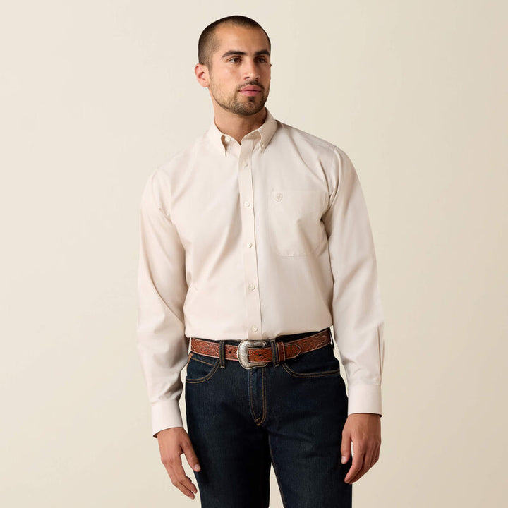 Men's Wrinkle Free Solid Pinpoint Oxford Classic Fit Shirt 10079436 Shirt ariatmens Ariat