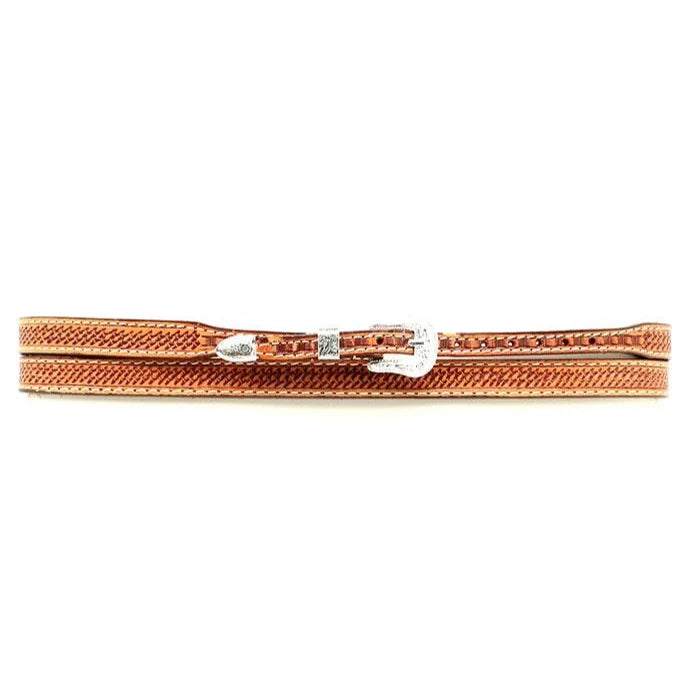 Double S® 1/2" Basketweave Tooling Genuine Leather Hatband 0234648