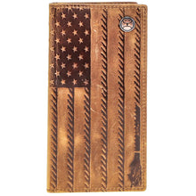 Load image into Gallery viewer, LIBERTY ROPER&quot; TAN RODEO HOOEY WALLET

