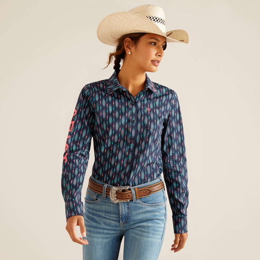 Womens LS shirt Bacwoods Ikt ariatwomens Double C Western Supply