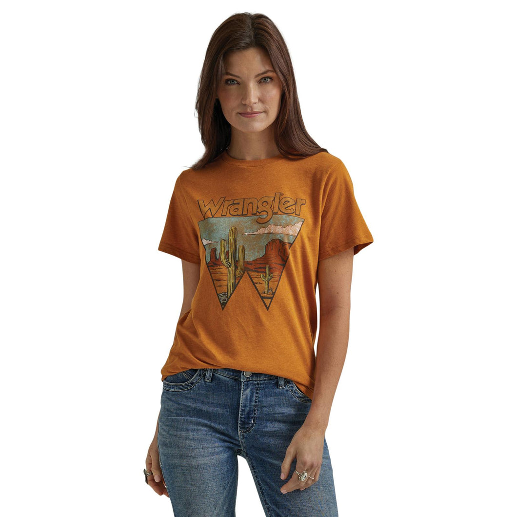 Wrangler Retro® Short Sleeve T-Shirt - Regular Fit - Thai Curry Heather