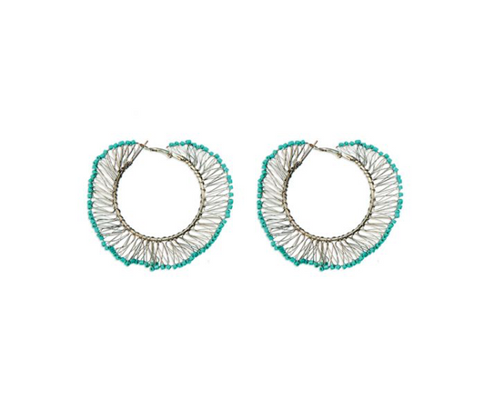 LOOP WEAVER WIRE HOOP EARRINGS Myra