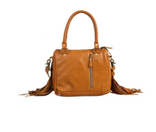 Load image into Gallery viewer, DAKOTA PLAINS HAIR-ON HIDE FRINGED CONCEALED-CARRY BAG

