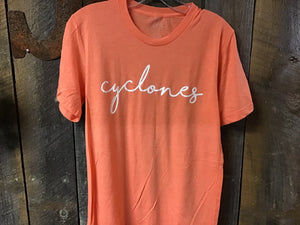 Cyclones T Shirt/Orange
