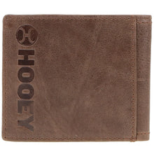 Load image into Gallery viewer, HOOEY CLASSIC&quot; SMOOTH BROWN BIFOLD WALLET
