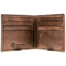 Load image into Gallery viewer, HOOEY CLASSIC&quot; SMOOTH BROWN BIFOLD WALLET

