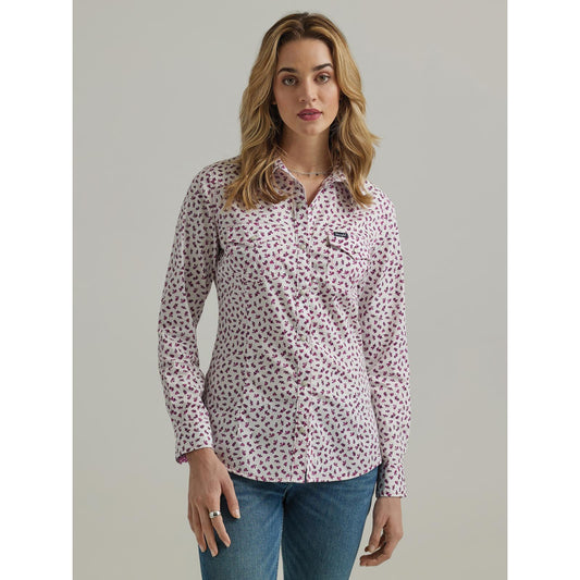 Wrangler Retro® Dress Top - Berry Shirt Wrangler