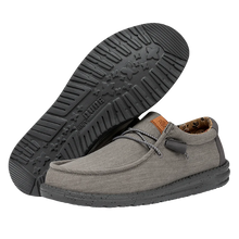 Load image into Gallery viewer, Hey Dude Wally Washed Canvas Slip-On Charcoal

