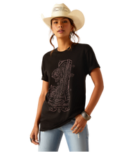 Load image into Gallery viewer, WMS Ariat Tall Boot T-Shirt
BLACK
