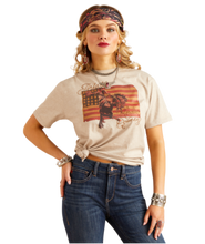 Load image into Gallery viewer, WMS/YOUTH Flag Rodeo Quincy T-Shirt
GOLD
