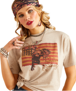 WMS/YOUTH Flag Rodeo Quincy T-Shirt
GOLD