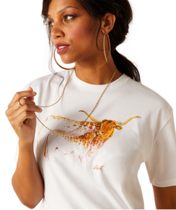 WMS/YOUTH Ariat Maternal Cow T-Shirt
WHITE