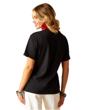 WMS Steer Rodeo Quincy T-Shirt BLACK ariat Women's Ariat