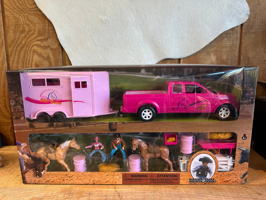 Big Time Rodeo Barrel Racing Play Set 50644 Toy M & F