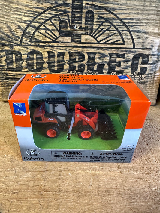 Kubota Mini Pull-Back Toys - Tractor or RTV Toy Double C Western Supply