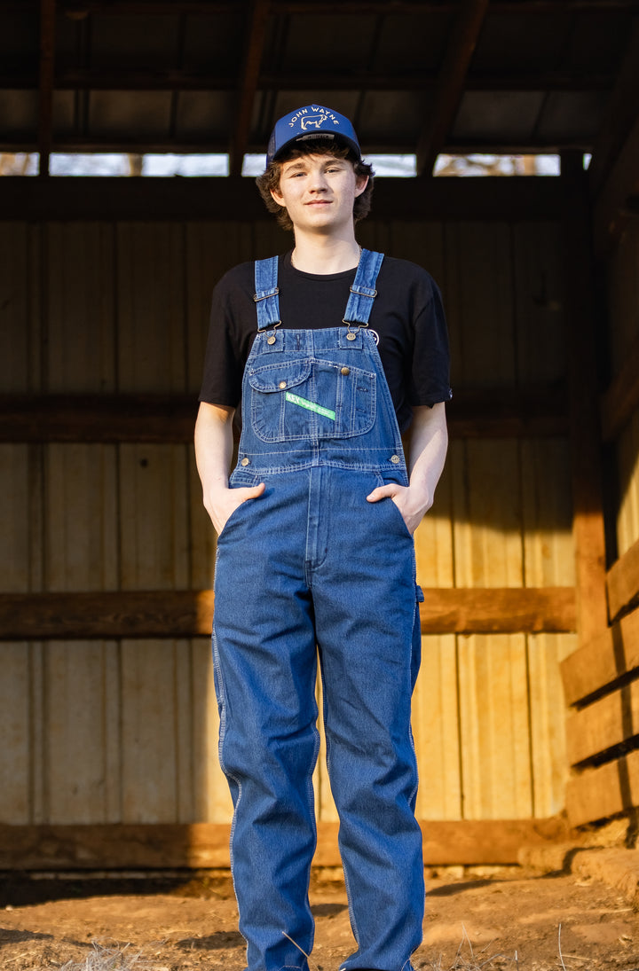 Denim Men's Bib Overall - Enzyme Washed 272-42 Overalls Key