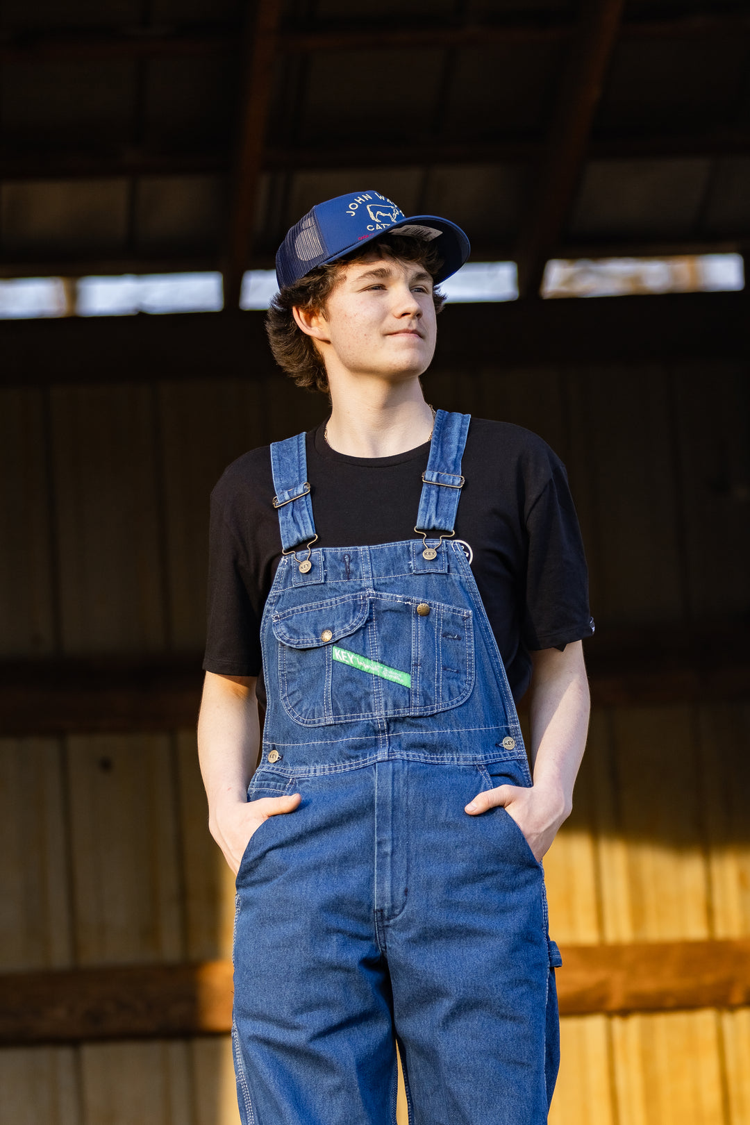 Denim Men's Bib Overall - Enzyme Washed 272-42 Overalls Key