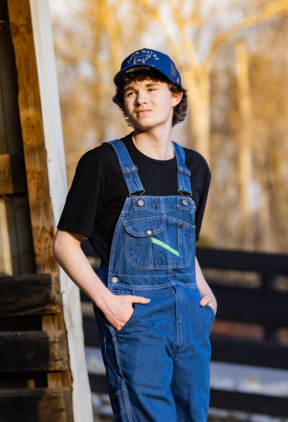 Denim Men's Bib Overall - Enzyme Washed 272-42 Overalls Key