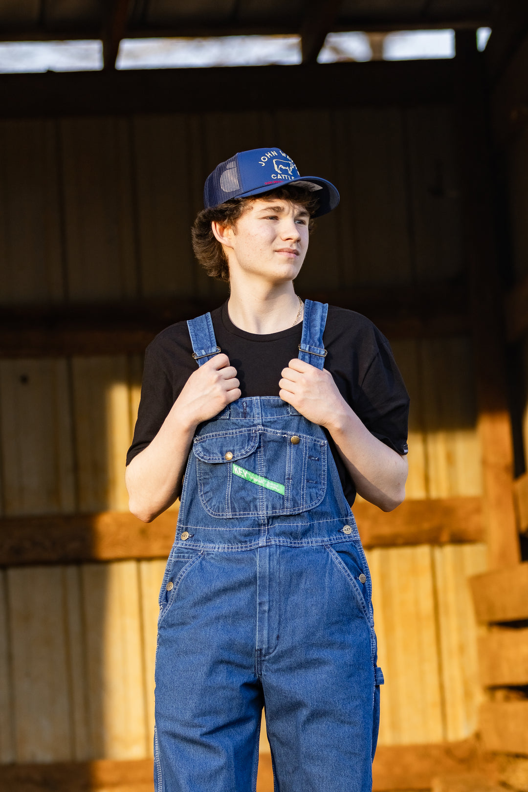 Denim Men's Bib Overall - Enzyme Washed 272-42 Overalls Key