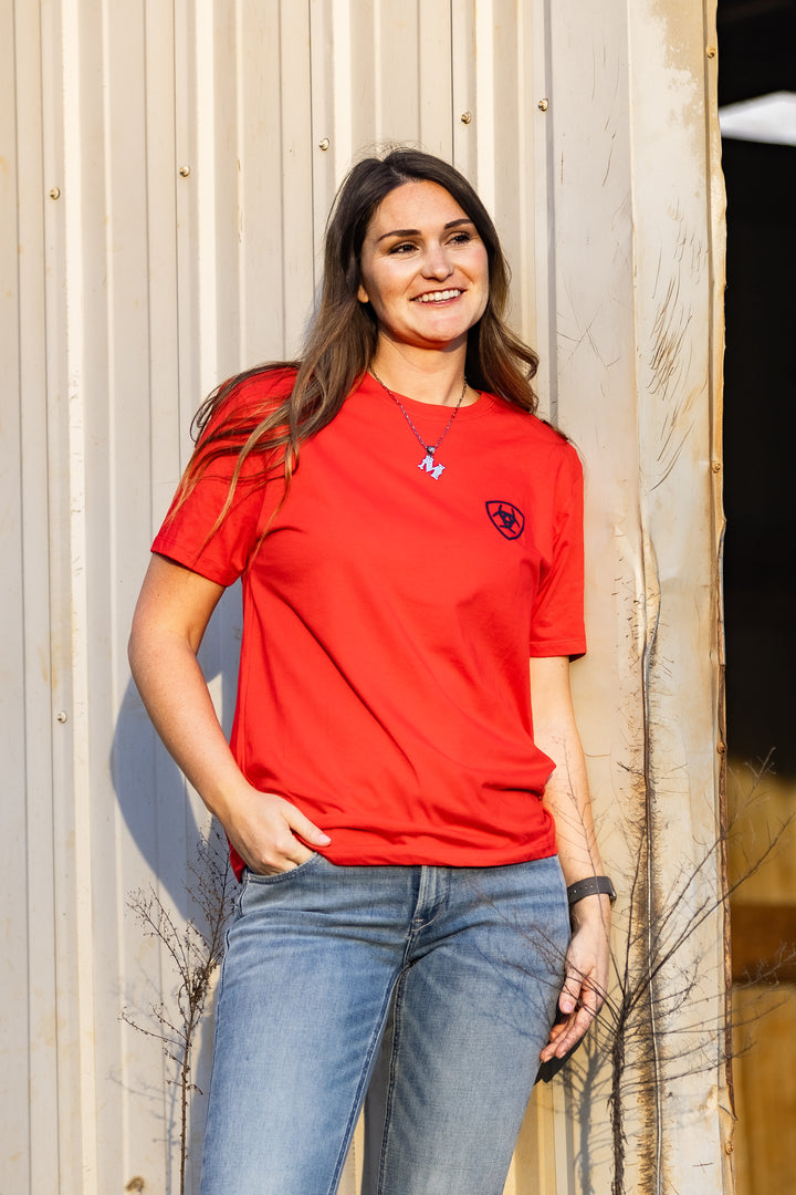 Men's Ariat Chinelos Hex Classic Fit T-Shirt in Mars Red 10054352 T Shirt ariat ariatmens Men's T Shirt Ariat