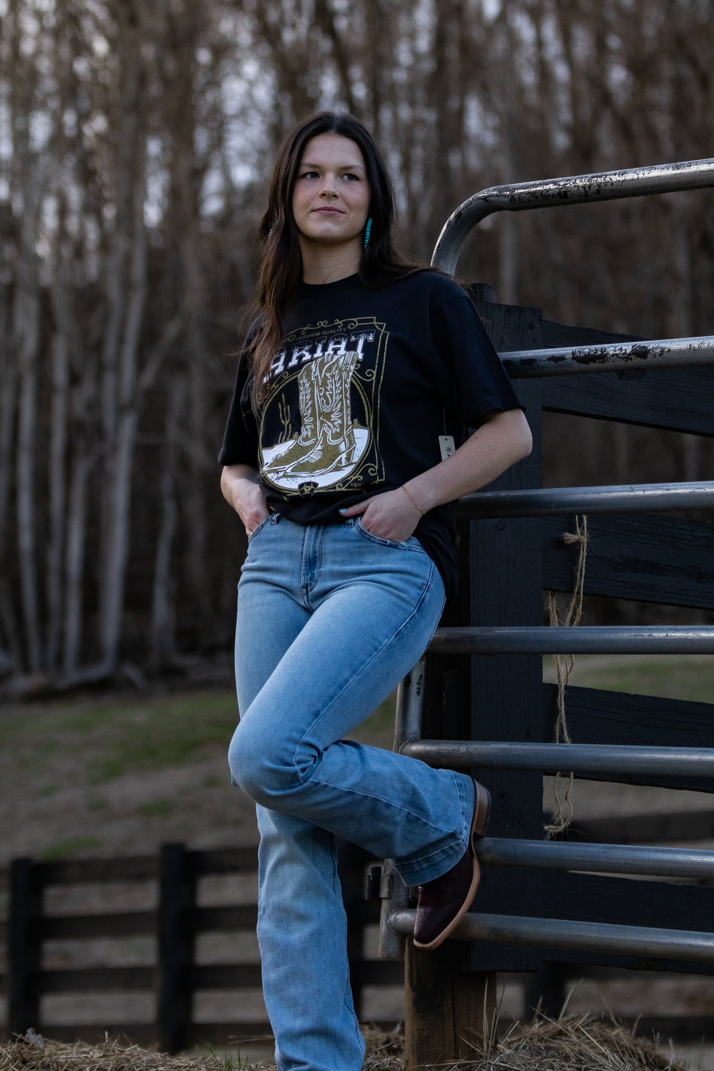 Ariat Boot Cloche T-Shirt 10063756 Shirts & Tops ariat ariatwomens Women's Ariat